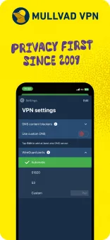 Mullvad VPN Bildschirmfoto
